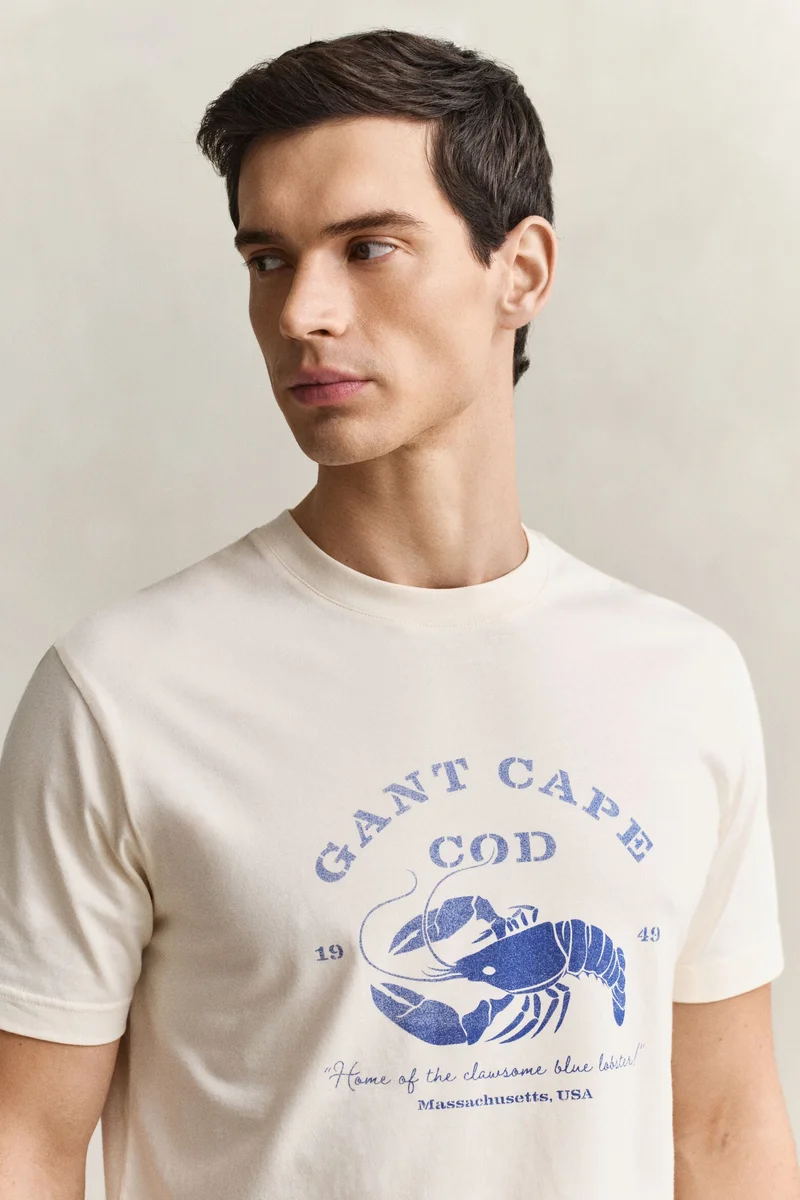 GANT  Graphic Short Sleeve T-Shirt for Men | Best Price UAE