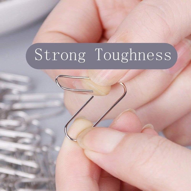 Vinaco Paper Clips Smooth Silver, 100 Pack Paper Clips Large 2Inch (50mm), Durable & Rust Resistant Coating. for Office, School Document Organizing - Image 3