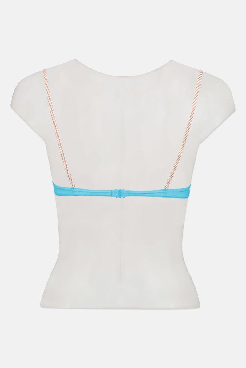 arena بيكيني علوي بشعار العلامة التجارية للنساء، تركواز - Image 2