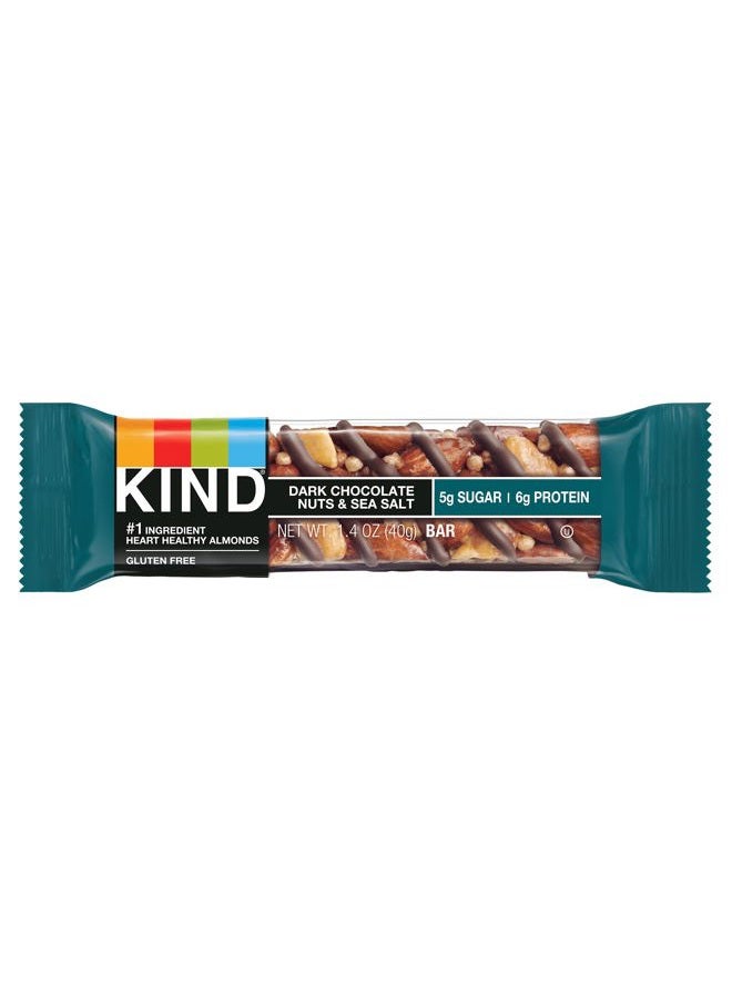 KIND Kind Dark Chocolate Nuts and Sea Salt bar, 1.4 Ounce - Image 1