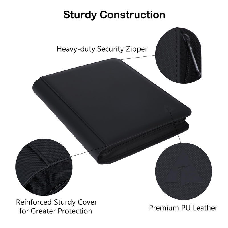 Alteagle 9 Pocket Card Binder, Fits 828 Trading Cards Side Loading Ringless Card Album for TCG and Sports Cards - Image 5
