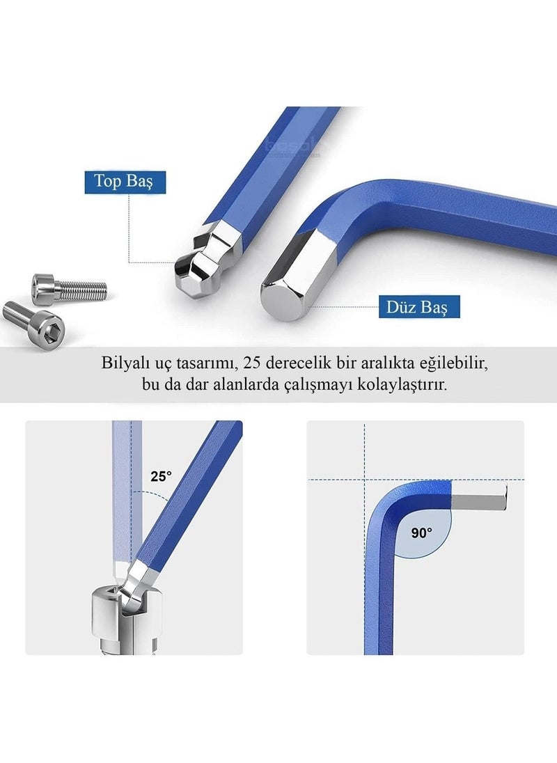 Ceta Form LT7/900 7 Piece Long Type Ball Head L Allen Key Set  - Image 4