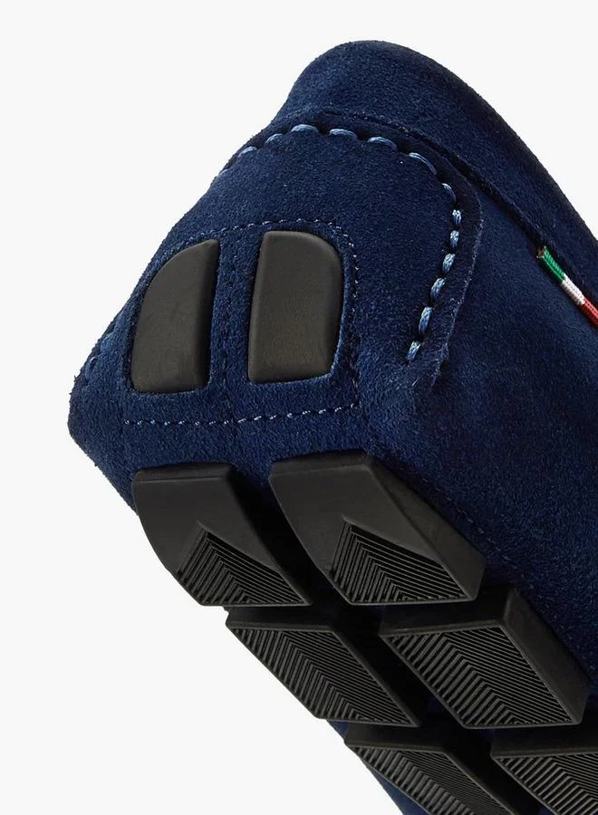 Renzo Ruganni  Men Metallic Trim Premium Suede Leather Loafers for Men | Best Price UAE