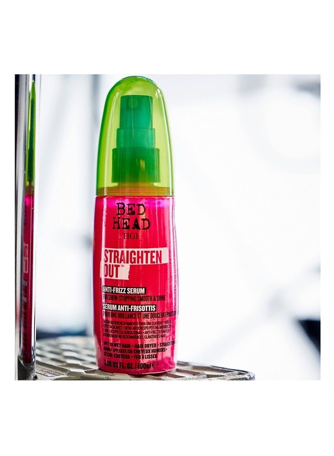 TIGI Bed Head Straighten Out Anti Frizz Serum for Smooth Shiny Hair 3.38 fl oz - Image 2