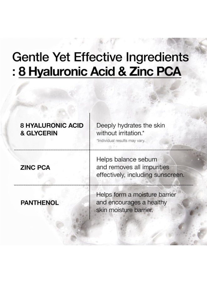 ANUA Hydrating Gentle Foaming Cleanser, Hyaluronic Acid, Glycerin, Zinc, Panthenol, Korean Face Wash for Dry Skin | 150mlml - Image 4