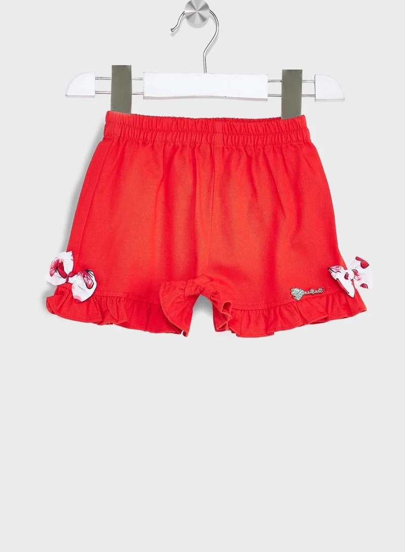 Nautinati Nauti Nati Girls Printed Shoulder Straps Top With Shorts
