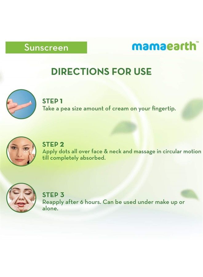Mamaearth Mamaearth's Ultra Light Natural Sunscreen Lotion SPF 50 PA+++ With Turmeric & Carrot Seed, 80ml - Image 5