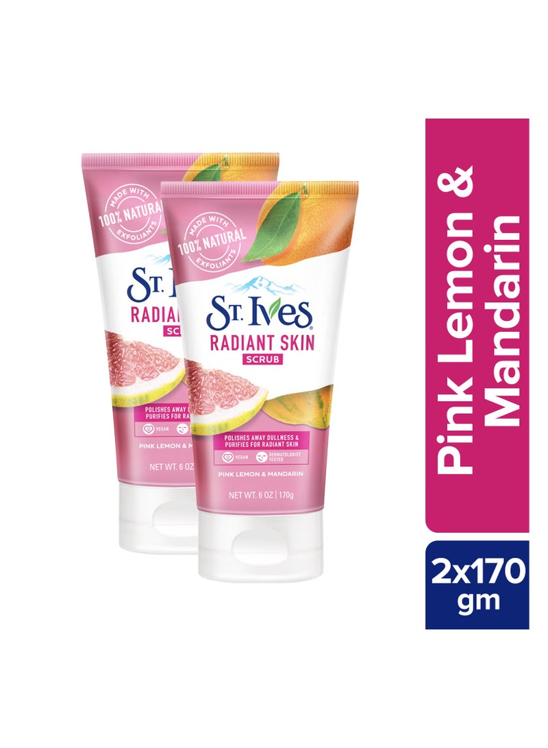 ST. Ives مقشر الوجه بليمون وردي وبرتقال ماندارين من ست. آيفز للبشرة المتألقة - Image 2