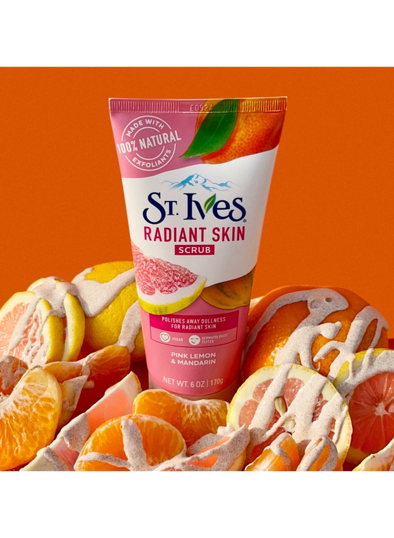 ST. Ives مقشر الوجه بليمون وردي وبرتقال ماندارين من ست. آيفز للبشرة المتألقة - Image 3