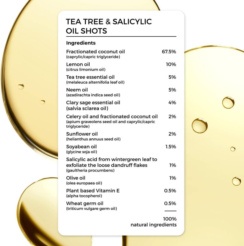 Brillare Tea Tree Hair Oil With Salicylic Acid & Coconut, Best for Dry & Itchy Scalp, Dandruff Control, Reduces Excess Scalp Oil, 100% Natural, 48ml - Image 2