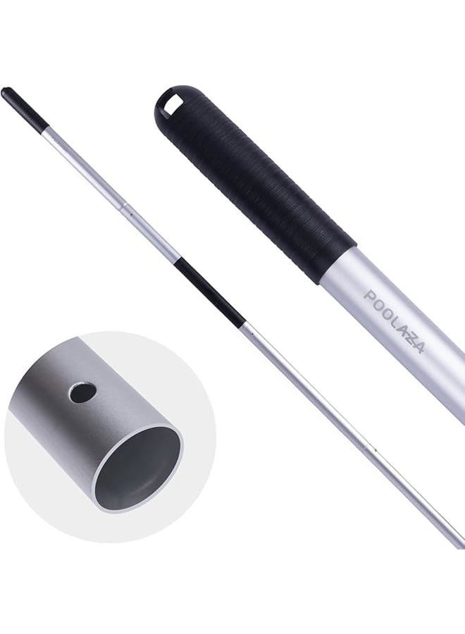 POOLAZA Pool Pole Dual-Handle, Anodized Aluminum Pool Skimmer Pole, Detachable & Telescopic Pool Pole Up to 10.5 Ft, Portble Pool Poles for Cleaning Suitable for Pool Skimmer, Vacuum Head, Brush Etc. - Image 1