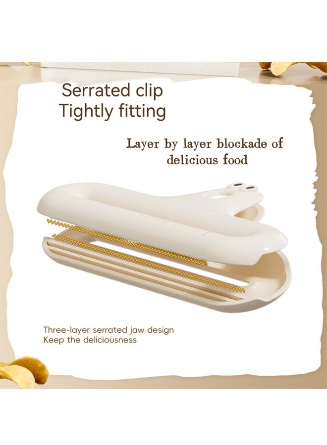 HOMESTAR 3 Pcs Chip Bag Clips, Food Clips, Chip Bag Clips Plastic Heavy Duty Seal Grip Stainless Steel Bag Clips, Assorted Color for Kitchen for Snacks, Chips, and Bags - Image 5