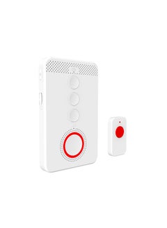 Wireless Caregiver Pager Elderly Calling System SOS Emergency Button Alert Portable One-click Caller Alarm 4G Voice Distress Alarm Two-way Intercom Phone Notification