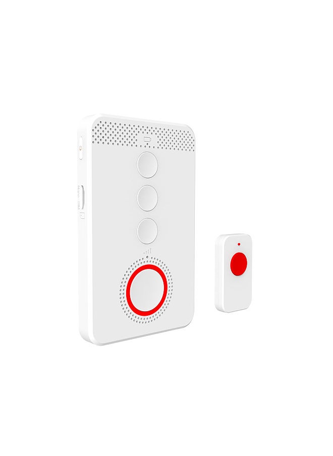 Generic - Wireless Caregiver Pager Elderly Calling System SOS Emergency Button Alert Portable One-click Caller Alarm 4G Voice Distress Alarm Two-way Intercom Phone Notification - Image 1