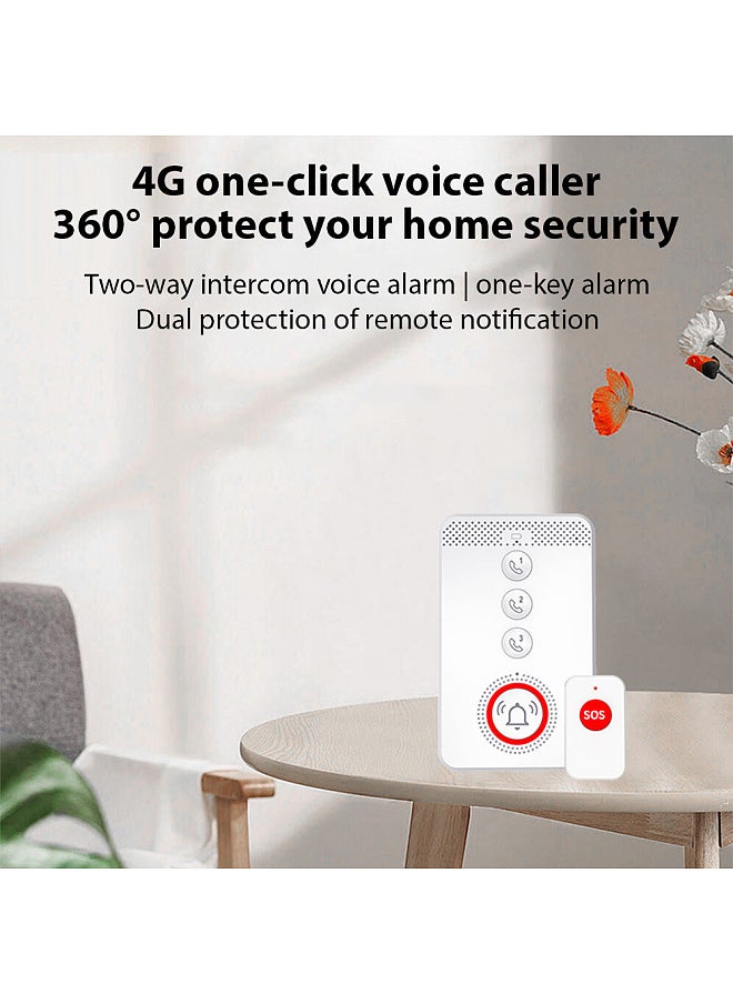 Generic - Wireless Caregiver Pager Elderly Calling System SOS Emergency Button Alert Portable One-click Caller Alarm 4G Voice Distress Alarm Two-way Intercom Phone Notification - Image 1