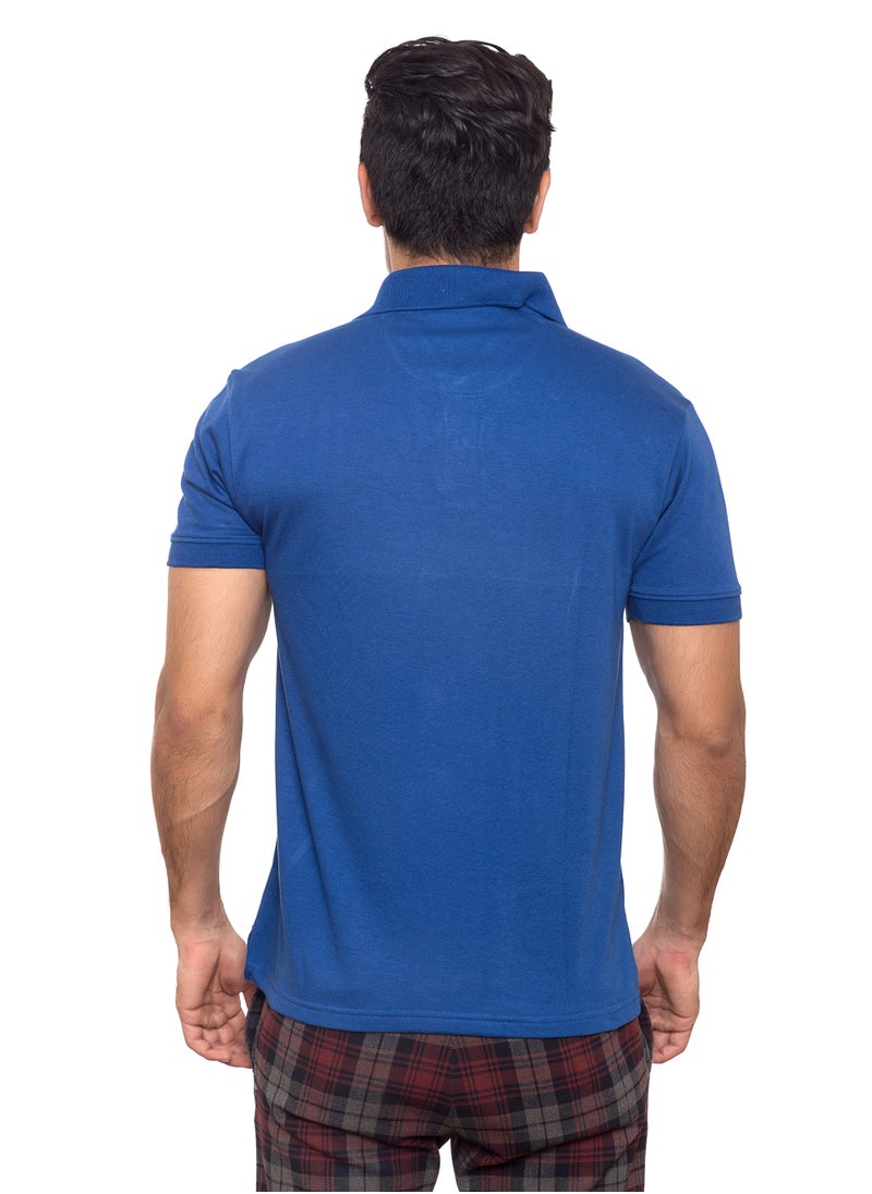 SANTHOME Basic Dry n Cool Cotton Polyester Blend Shirt Collared Neck Polo for Men  - Image 4