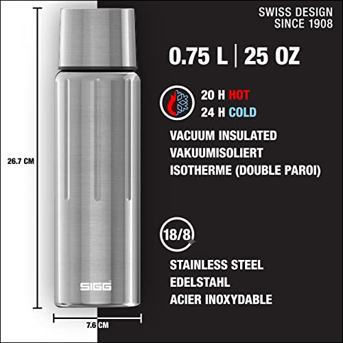SIGG Selenite Insulated Water Bottle Thermo Flask Gemstone with Cup Leakproof Lightweight BPA Free 188 Stainless Steel 25 Oz - Image 3