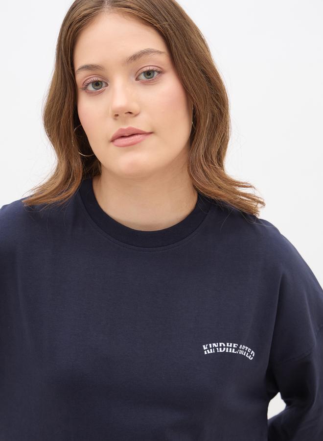 Styli Oversized Slogan T-Shirt and Leggings Co-Ords - Image 4