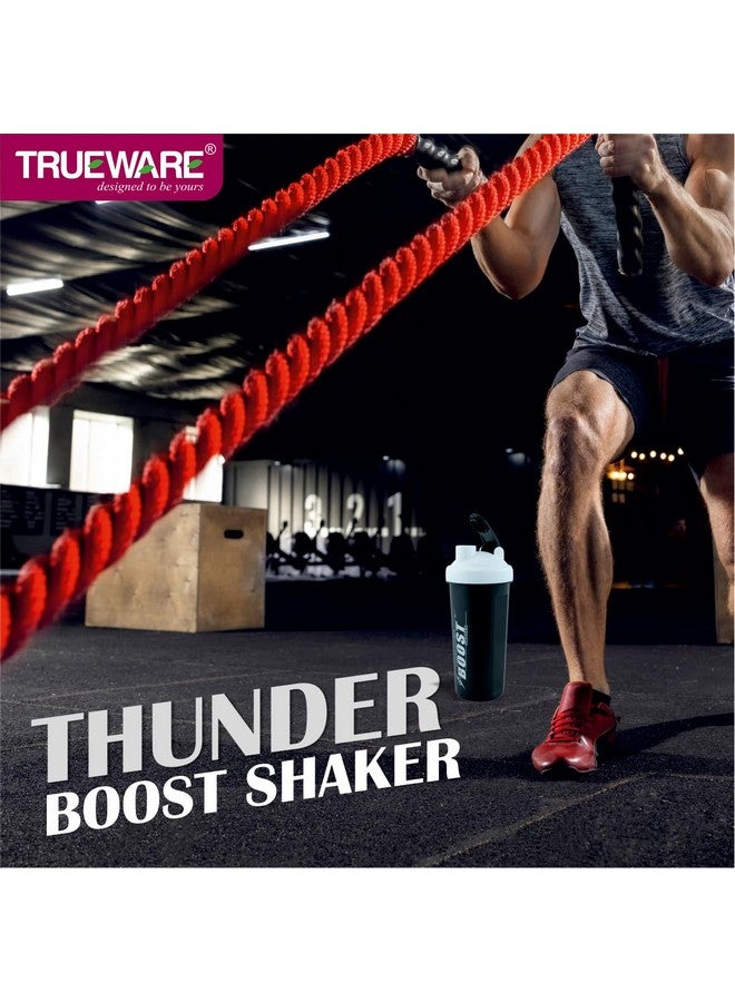 Trueware Trueware Blender Boost Gym Shaker With Lighting Fast Blending Technology | Plastic | 700 ML | White | Leak Proof | Ideal for Protein | Preworkout and BCAAs | Ideal Workout Blender for Fitness Lovers - Image 5