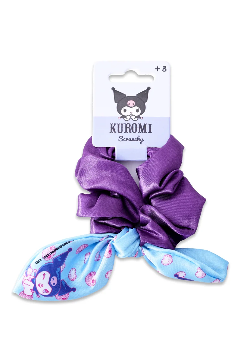 سانريو Sanrio - Kuromi - Two Colorway Scrunchy With Print