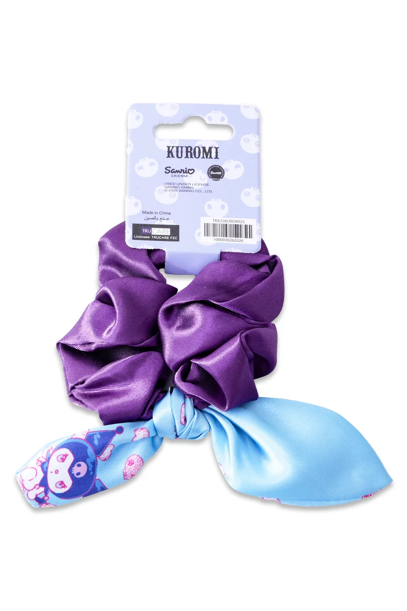 سانريو Sanrio - Kuromi - Two Colorway Scrunchy With Print