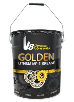 V8 German Lubricants V8 German Lubricants Lithium Automotive Grease MP3 – High-Performance Multipurpose Grease for Vehicles and Machinery (15KG) 