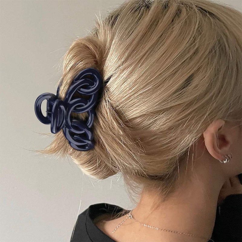 Canitor Hair Clips Set: 8PCS Banana Claw Clips for Thin Hair, Non-Slip Vines Twining French Design Barrettes - Image 2