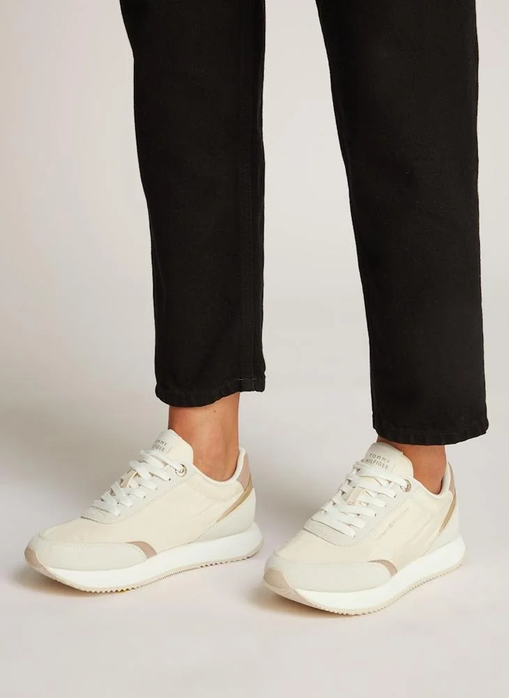 TOMMY HILFIGER Logo Detail Lace Up Low Top Sneakers