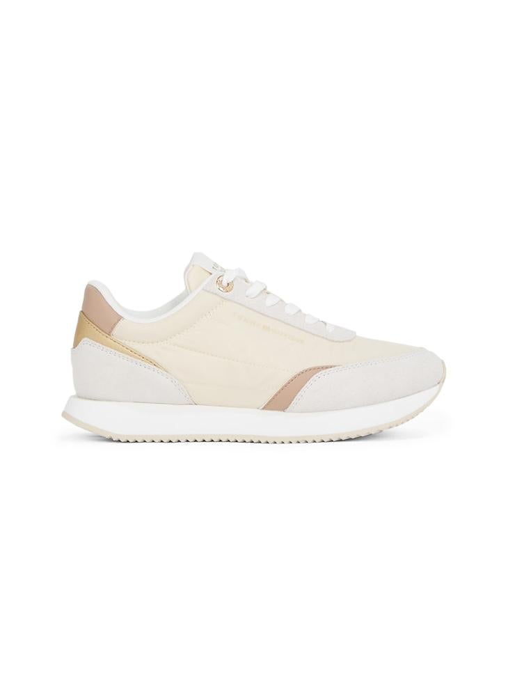 TOMMY HILFIGER Logo Detail Lace Up Low Top Sneakers  - Image 1