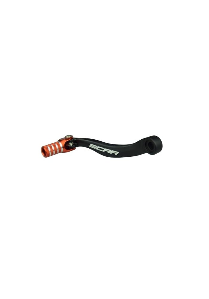 SCAR Folding Gear Shift Lever Shifter Pedal Forged Compatible with KTM SXF EXCF 125 150 450 500 Husqvarna TC FC FE FS 1623 Orange - Image 1