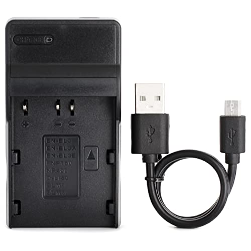 Norifon EN-EL3 USB Charger for Nikon D100, D100 SLR, D200, D300, D300s, D50, D70, D70s, D80, D90, DSLR D700 Camera and More - Image 1