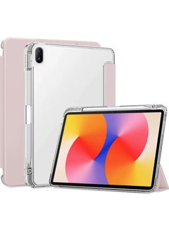 VKL Cover Compatible with Huawei MatePad SE 11inch 2024 Case with Pencil Holder, Slim Lightweight TPU Shockproof Cover with Clear Back Silicone Shell Protective for Huawei MatePad SE 11" (Pink)  - Image 3