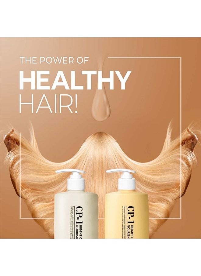 CP-1 - Nourishing Shampoo + Conditioner 500ml SET Korean Beauty for Dry Damaged Hair with Premium Keratin, Protein, Spa Products - Image 1