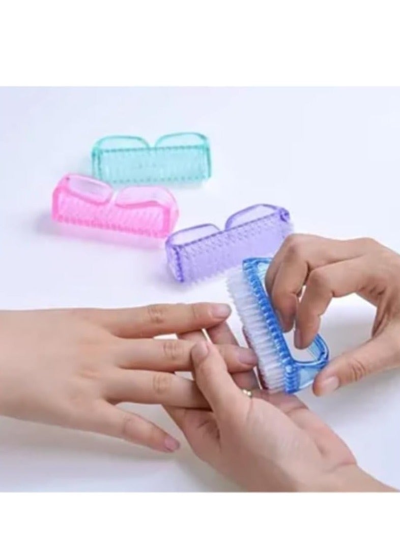 4 Versatile Nail Brush Set: Ergonomic design with vibrant colors and innovative cleaning techniques - Image 2