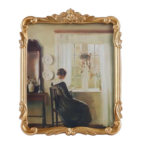 Kangce Vintage Picure Frames 8x10 Antique Victorian Gold Bronze Picture Frames for Tabletop and Wall Mount Ornate Retro Home Decor Gallery Wall Art(8x10 inch) - Image 1