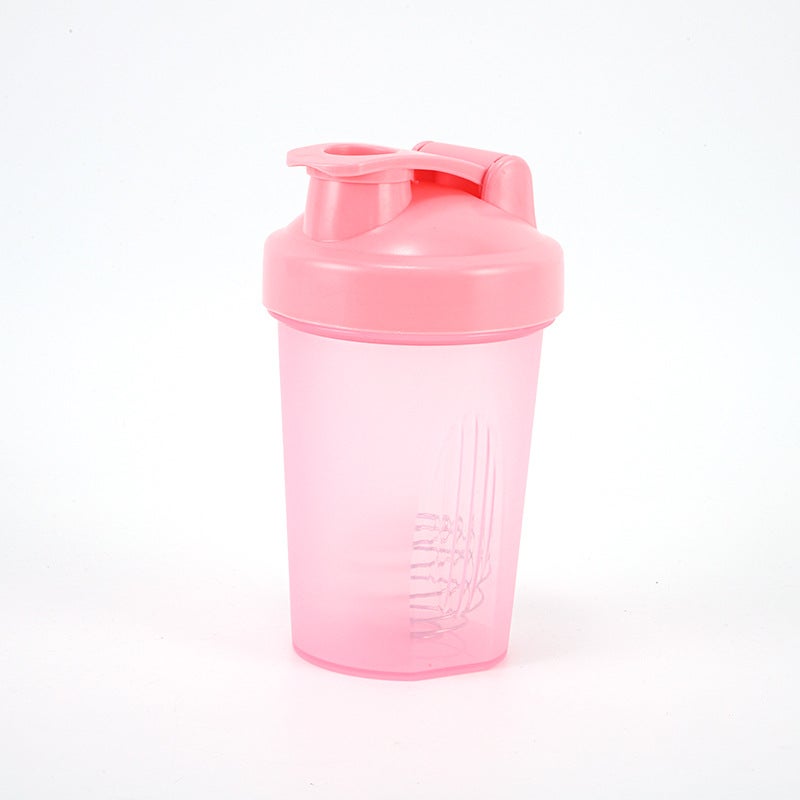 400ml Fitness Shaker Bottle for Protein Shakes Pink 