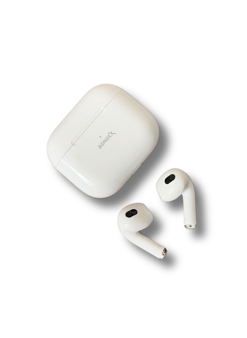 بوندكس سماعة أذن لاسلكية بتقنية صوت HI-FI بلوتوث 5.2 من  BONDEX |  مع تحكم لمسي ذكي وبطارية طويلة، تصميم أنيق وصوت نقي، مع كابل شحن وعلبة حماية، مثالية للاستخدام اليومي - Image 2