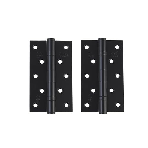 Hettich SS304 Ball Bearing Hinge 3.5 Inch Square Corner with Screws | Z Hole, 80kg Load | Premium Door Hinge for Main Door & Windows | Pack of 1 (2 Hinges) - Image 1