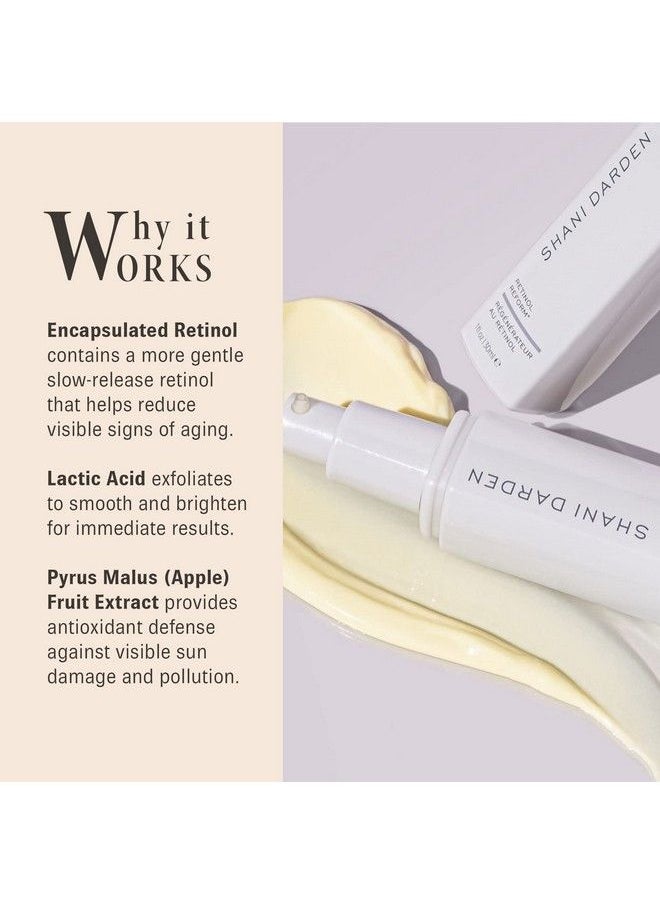 SHANI DARDEN - Skincare Retinol Reform Antiaging Face Serum Reduce Fine Lines Wrinkles Hyperpigmentation And Texture With Minimal Irritation 101 Fl Oz - Image 1