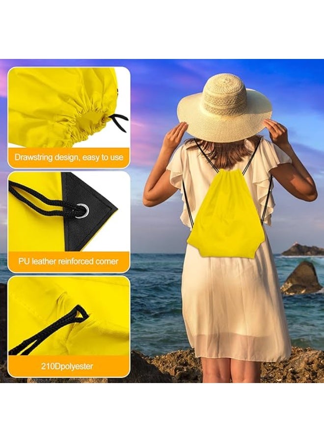 12 Pcs Drawstring Backpack Bags Sport Gym Sack Cinch Bags Bulk for School Traveling and Storage - Image 2