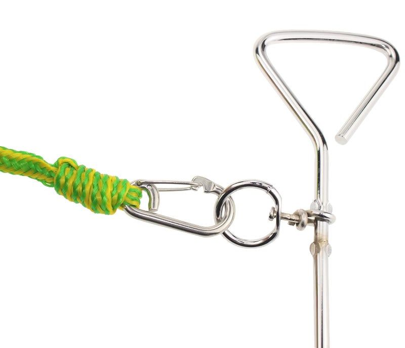 MOOCY Screw Anchor System for Small Boats, PWC, Kayak,Canoes,Paddle Boards (SUP)| Sand Spike - Includes 16-Foot Anchor Line, Float and Clip (Large) - Image 3