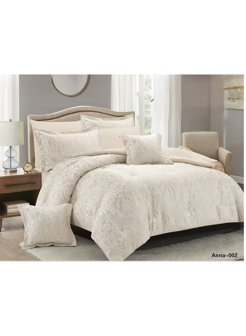 ريد روز طقم لحاف مفرش نفرين ملكي مكون من 8 قطع من المايكروفايبر الناعم راحة لنومك وأناقة لغرفتك مقاس 240*260