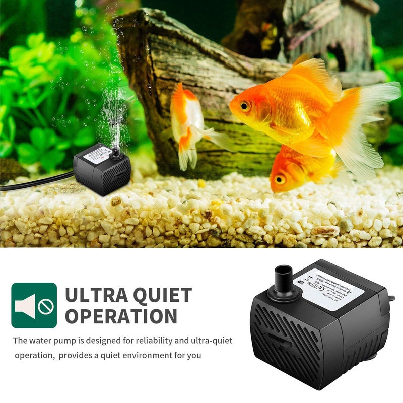 SENTROX Submersible Fountain Aquarium Pond Spare Replacement Water Pump with LED light | Mini Water Fountain Pump for Fountains & Aquarium/Fish Tank Water Pump (With LED- QTY -1) - Image 3