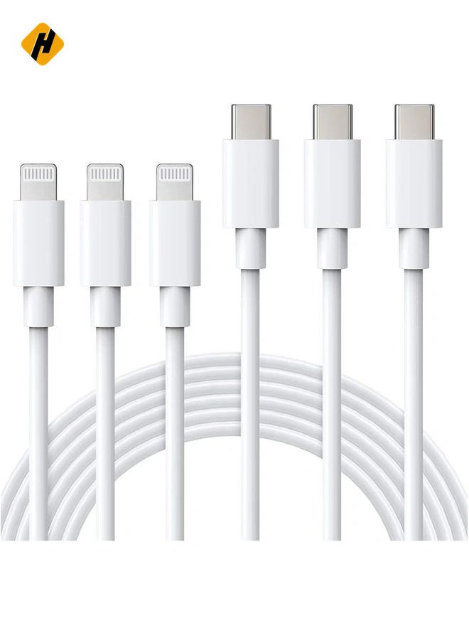 Generic - USB C to Lightning Cable MFi Certified 3Pack 6FT Fast iPhone 13 Charger Cable - Lightning to Type C Cable Compatible with iPhone 13 12 Pro 11 Max XS XR 8 Plus SE 2020 iPad Pro AirPods Pro - Image 1