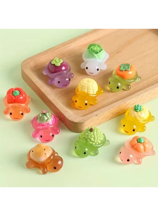 20pcs Glow In The Dark Turtle Beads For DIY Jewelry Making Crafts Party Favors - Image 3