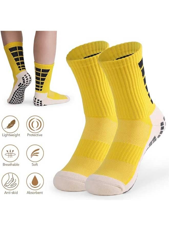 Ocean Men's Anti Slip Football Socks, Mens Sports Socks, for Running Cycling Basketball Hiking Football Sports With Grippers Socks  - Image 4