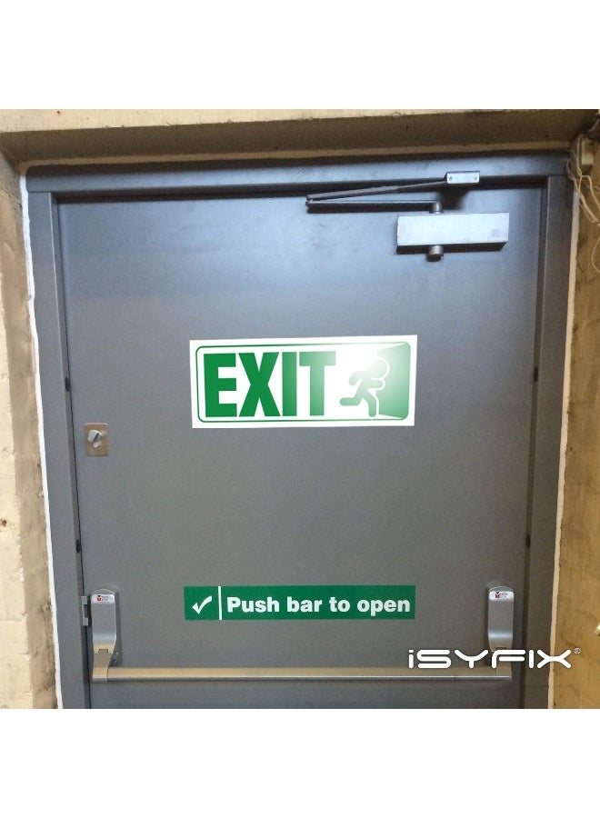 Home Trove Isyfix Exit Signs Stickers 3 Pack 10X4 Inch  - Image 5