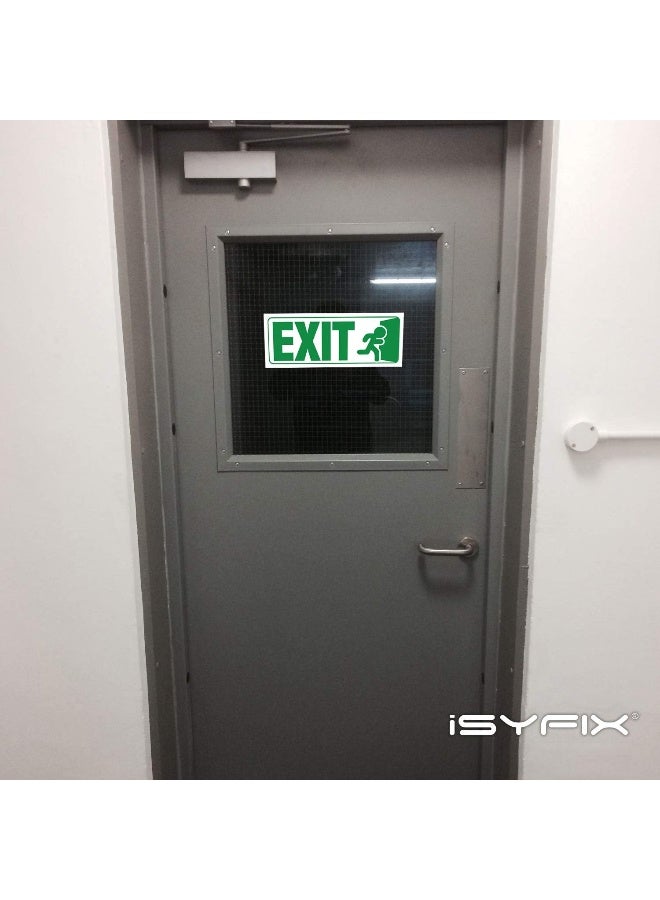 Home Trove Isyfix Exit Signs Stickers 3 Pack 10X4 Inch  - Image 4