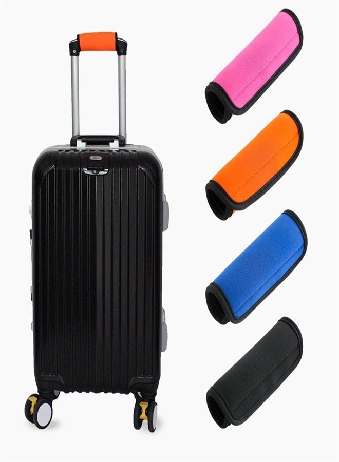 4 Pieces Different Color Comfort Handle Wraps Grip Identifier for Travel Bag Luggage Suitcase Travel Bag Laptop Computer Tote Briefcases - Image 1
