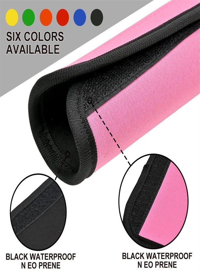 4 Pieces Different Color Comfort Handle Wraps Grip Identifier for Travel Bag Luggage Suitcase Travel Bag Laptop Computer Tote Briefcases - Image 3